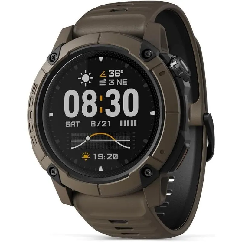 COROS NOMAD Bluetooth GPS 1,3" Marrone Cinturino Silicone Resistente all'acqua IPX
