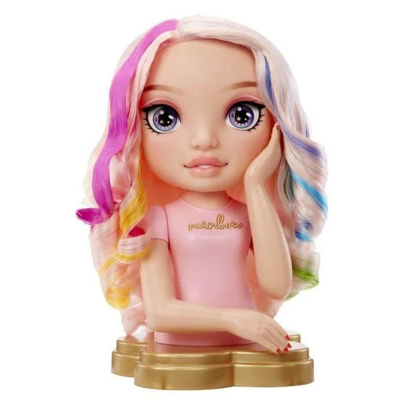 Rainbow High Testa da Parrucca Bella 33 cm 4 in 1 pettinare Unghie