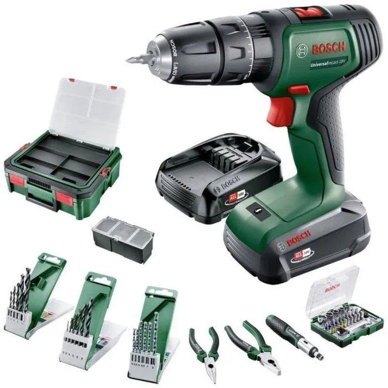 Trapano a percussione senza fili Bosch UniversalImpact 18V 20+2 Nm 2 Velocità