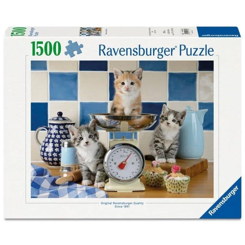Puzzle Ravensburger 1500 Pezzi Gattini In Cucina 80x60 cm