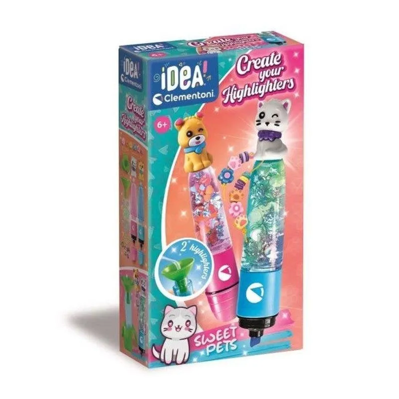 Kit creativo Clementoni Crea Tus Fluos Sweet Pets 2 Pack