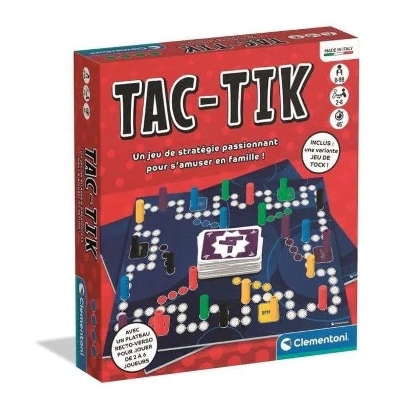 Gioco da Tavolo Strategia Familiare Clementoni Tac-tik 2-6 Giocatori Doppia Faccia