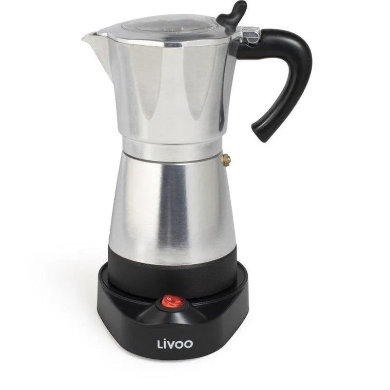 Caffettiera italiana elettrica Livoo Dod117a 300 ml 6 Tazze 480 W