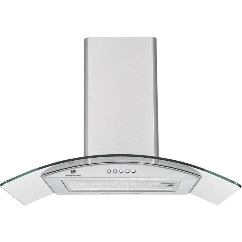 Campana extractora Continental Edison CEH60GS2 Estrazione 60cm acciaio e vetro
