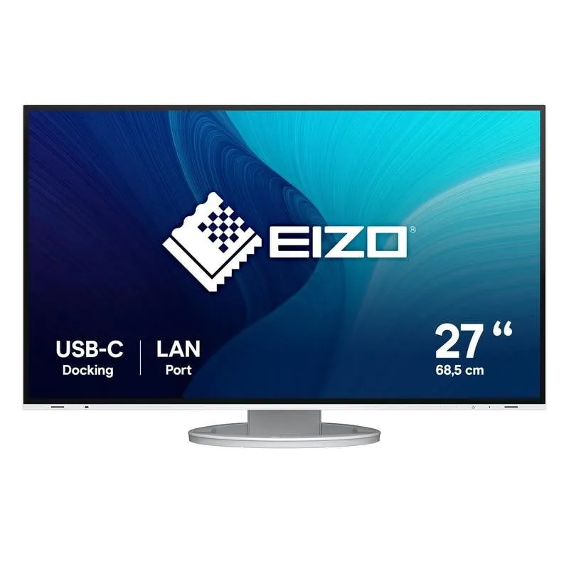 Monitor PC EIZO FlexScan EV2795-WT 27" Quad HD 60Hz IPS Bianco Regolabile altezza