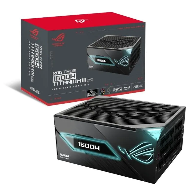Alimentatore ASUS ROG THOR-1600T3-GAMING-EVO 1600W 80 PLUS Titanium modulare OLED
