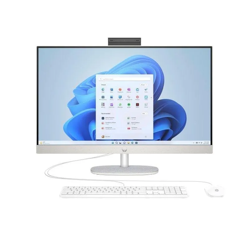 All-in-One HP 27-cr0129ns Intel Core i5-1335U 16GB 512GB SSD Iris Xe 27" FreeDOS Bianco