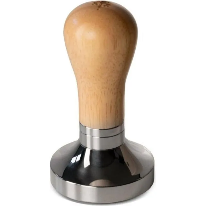 Tamper Eureka 58 mm Regolabile Legno di Rovere Acciaio Inox