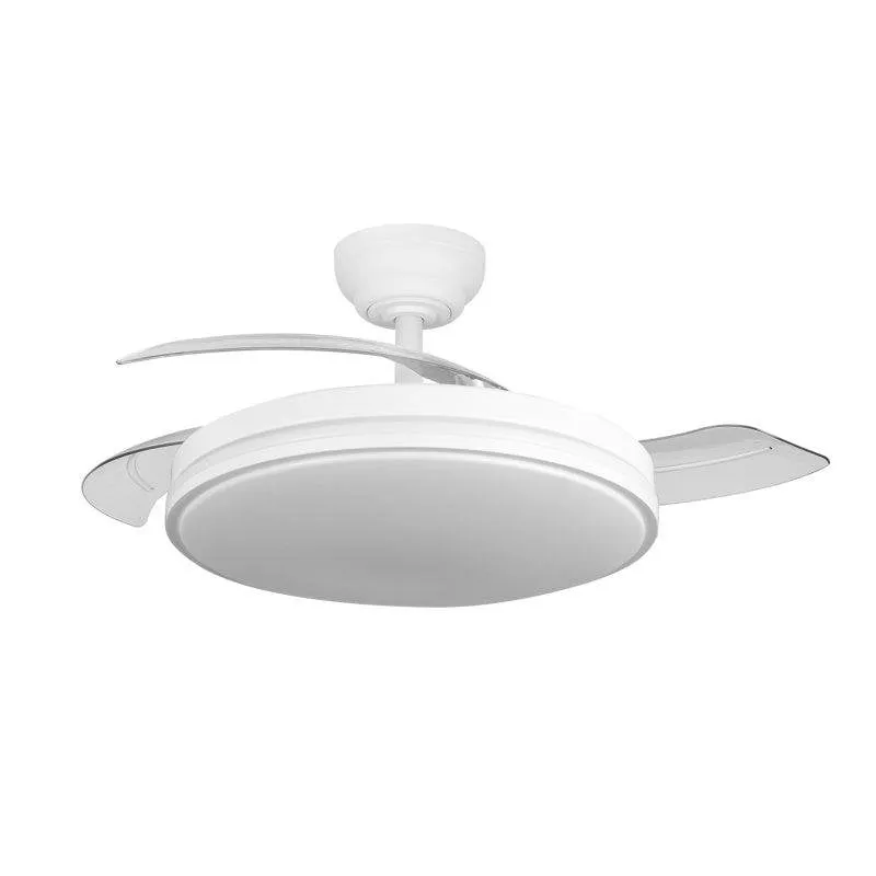 Ventilatore da soffitto con luce Yatek Rubia 60W 107cm Pale retrattili 6 velocità Telecomando design moderno