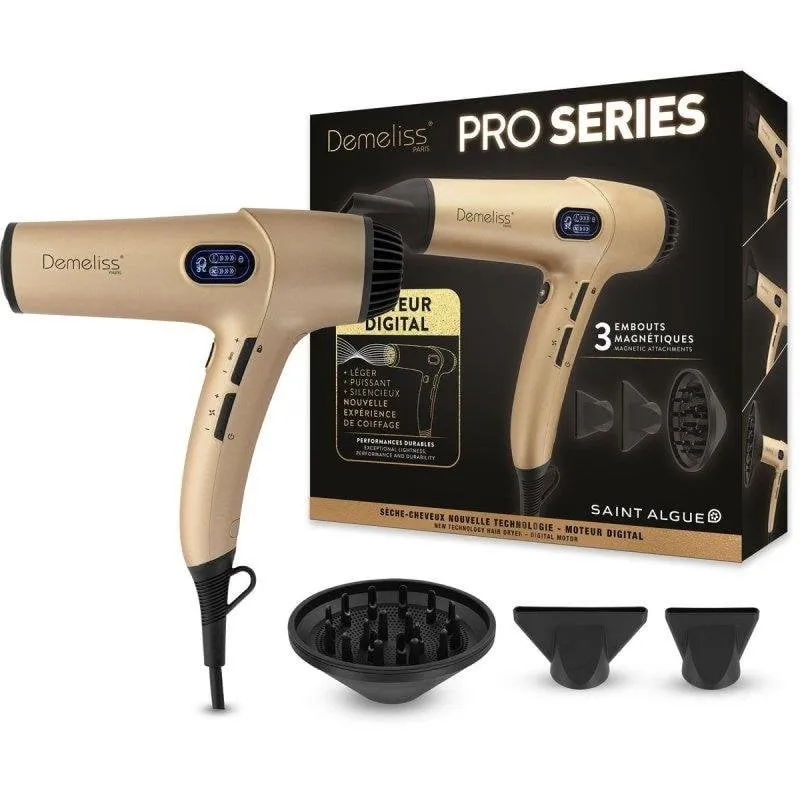 Phon Professionale Ionico Saint Algue Demeliss Pro Series SAI-20034 3 Temperature 3 Velocità Accessori Display Digitale