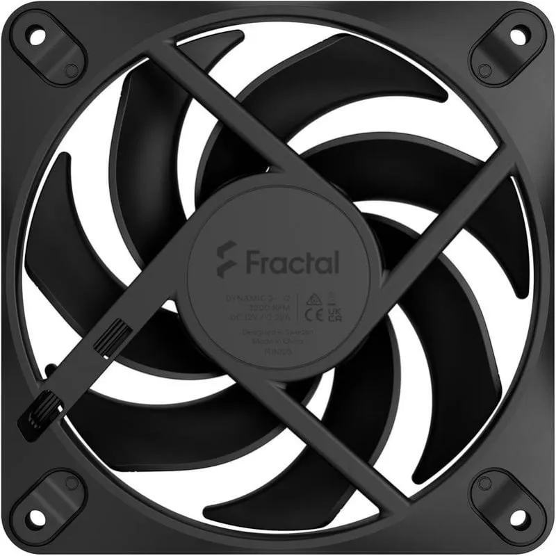 Raffreddamento Aria Fractal 120 mm Dynamic 3 PWM senza LED nero