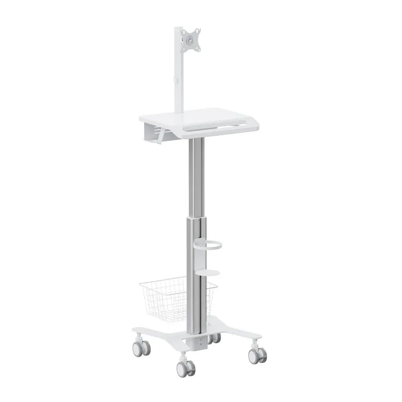 Carrello Medico Kimex 120-0051K1 Supporto Monitor 17-27in Altezza Regolabile