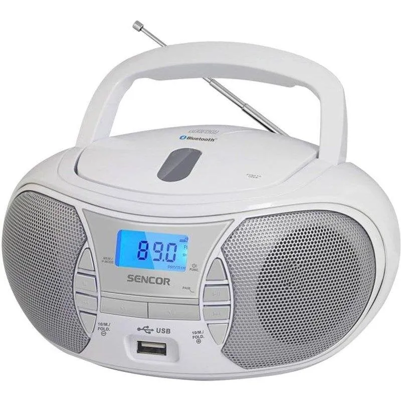 Radio CD Sencor SPT 2700 WH Bluetooth 5.0 USB FM 30 Preset