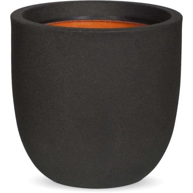 Vaso Capi Urban Smooth Rotondo Nero 43x41cm 56L Doppia Parete