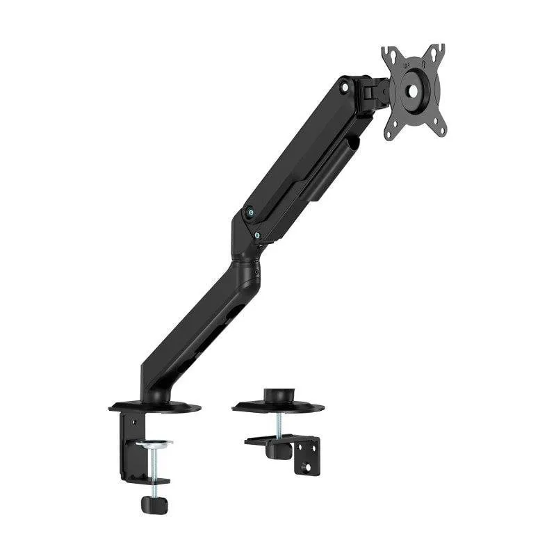 Aisens DT32TSR-447 Supporto Monitor Scrivania Eco Contrappeso Girevole Inclinabile 17-32" VESA 75x75 a 100x100 Max 9Kg