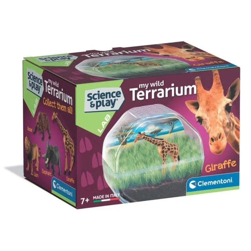Kit Educativo Mini Terrario Giraffa Clementoni 7+ Semi Erba