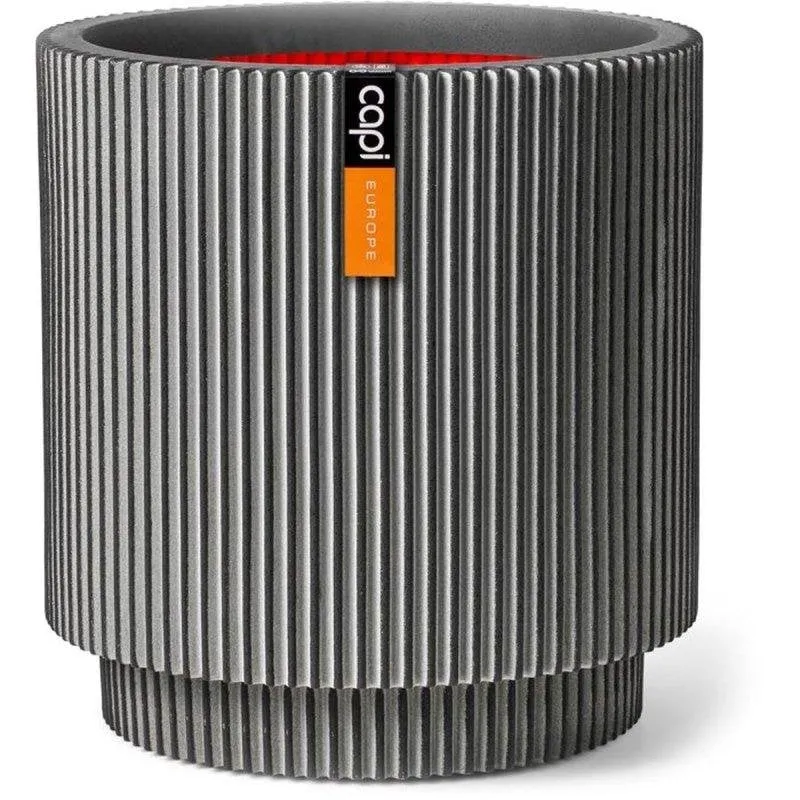 Vaso Capi Europe Groove NL Antracite 36x38 cm con Tessitura Rigata