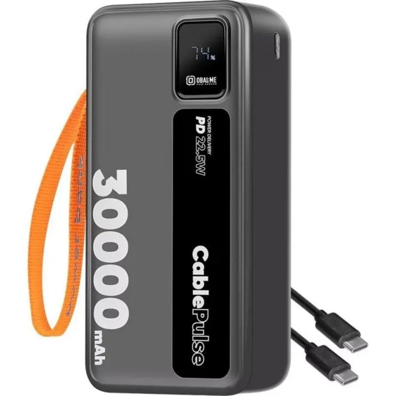 Batteria Esterna Obal:Me 30000 mAh Power Delivery USB-C e Lightning Integrati