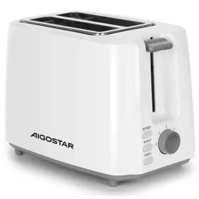 Tostapane Aigostar 8433325295851 2 fessure 750 W 7 livelli Bianco