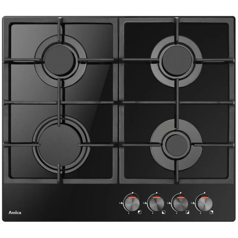 Piastra da cucina Amica PGCA6100APB 4 zone 59 cm Nero