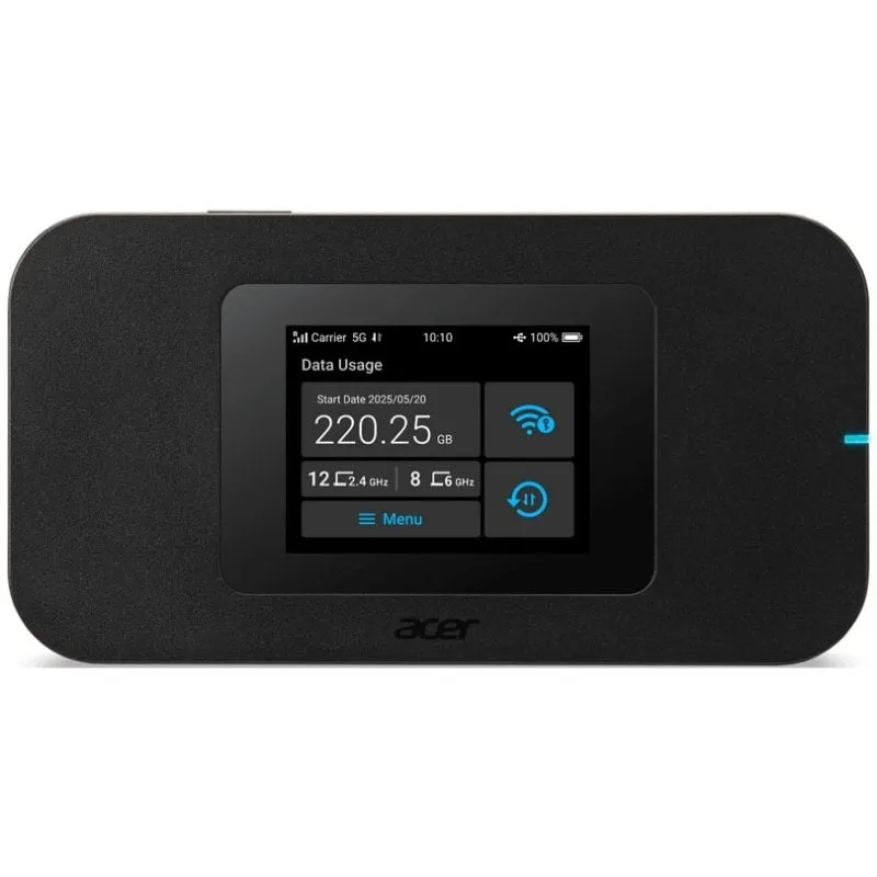 Router Acer Connect M4D 5G WiFi 6 1,7 Gbit/s Dual Band Portatile Nero
