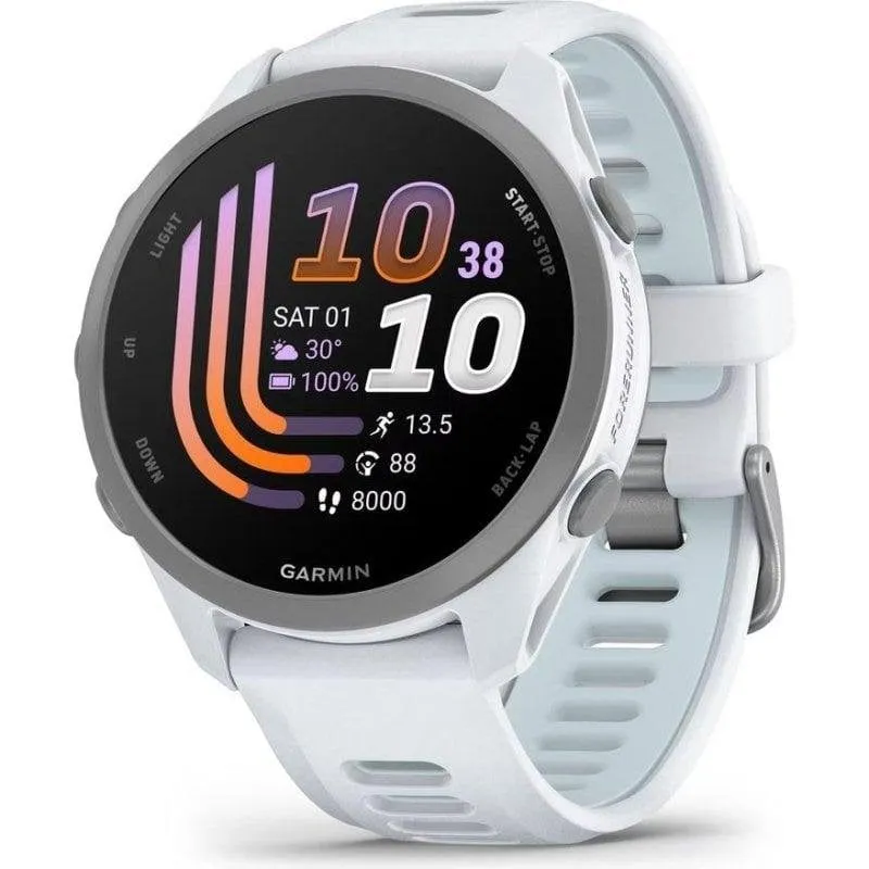 Garmin Forerunner 170 Music Bluetooth GPS 42mm Bianco Taglia Unica 5 ATM SpO2