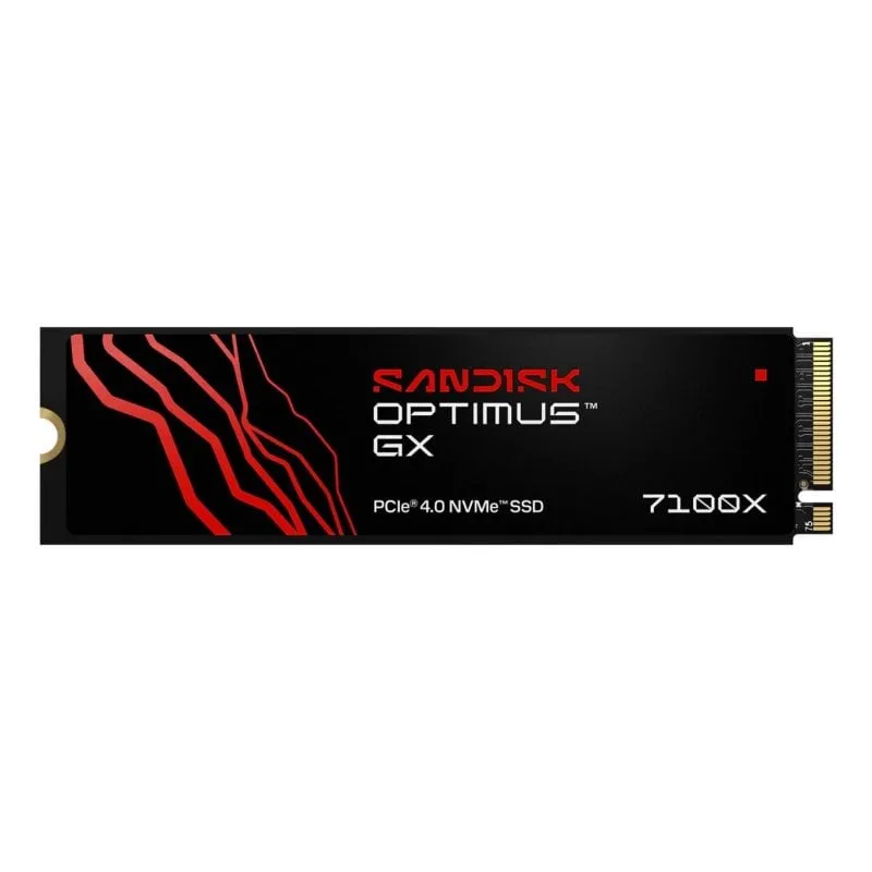 Disco Duro SanDisk Optimus GX 7100X 4TB M.2 SSD 7000MB/s Gaming