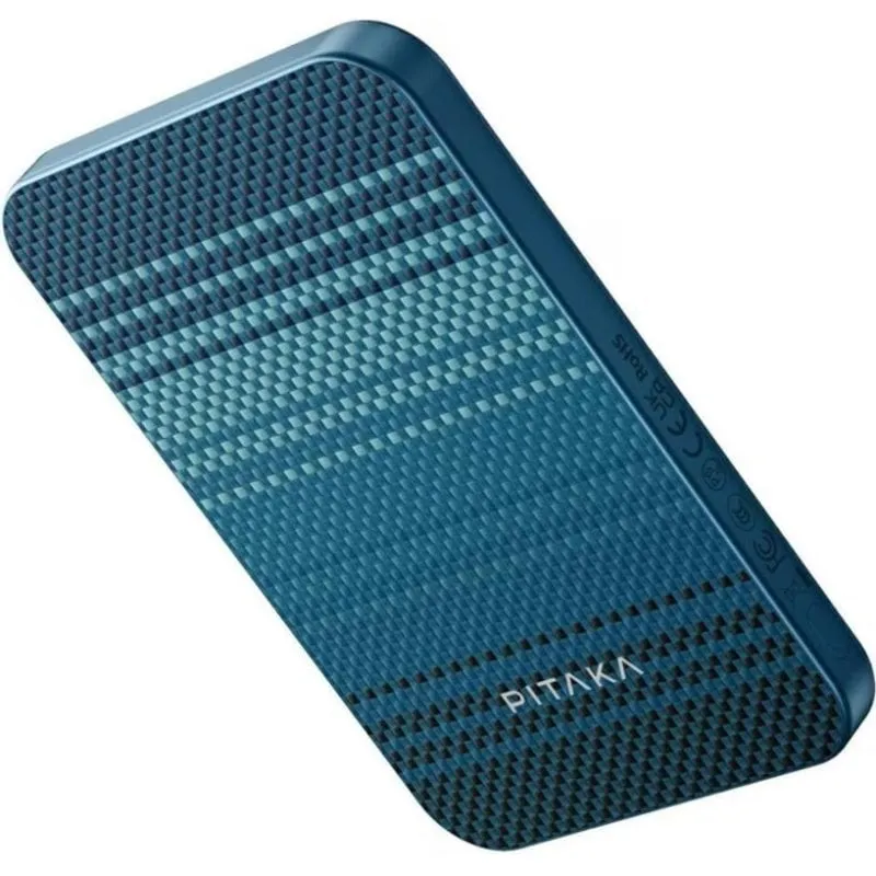 Powerbank Qi2 MagSafe 5000 mAh 20W Fibra di Aramide Pitaka Blu