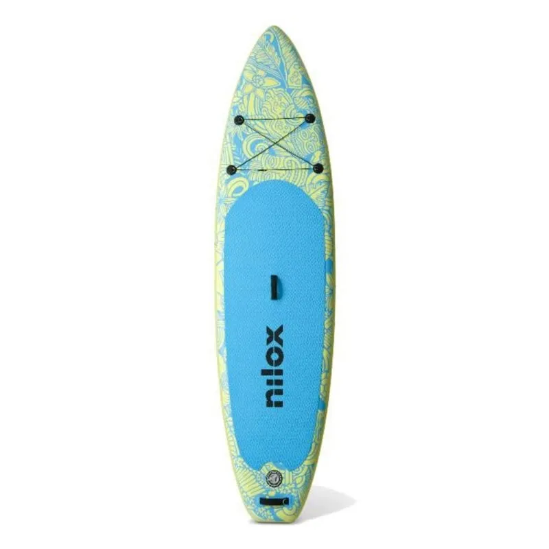 Scheda da surf a remo gonfiabile Nilox Waikiki 2740 mm Blu Verde