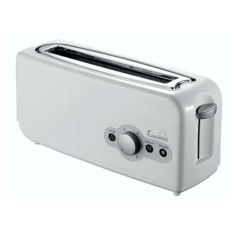 Tostapane Comelec TP1719 1 fessura lunga 750 W Scongelamento Riscaldamento Raccoglibriciole Bianco