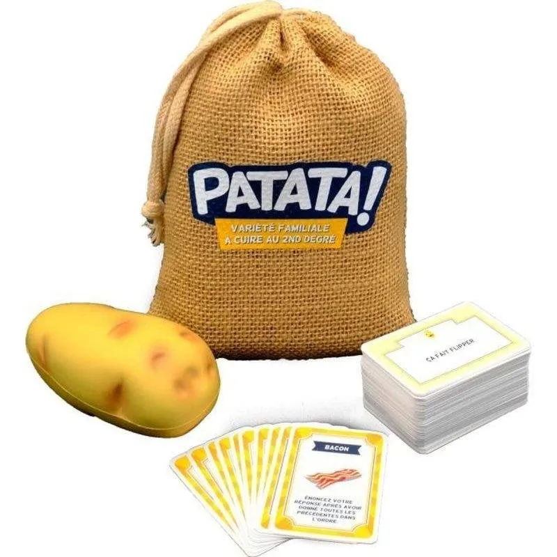 Gioco da Festa Familiare Blackrock Patata con 110 Carte e Patata di Spugna