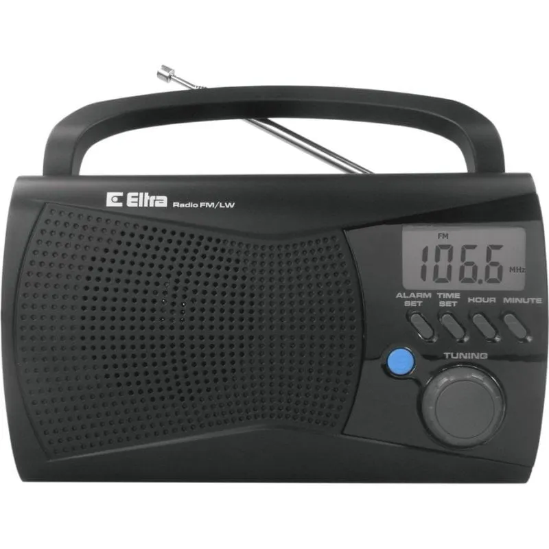Radio Eltra Kinga 2 FM/LW Analitica con Orologio e Uscita Auricolari