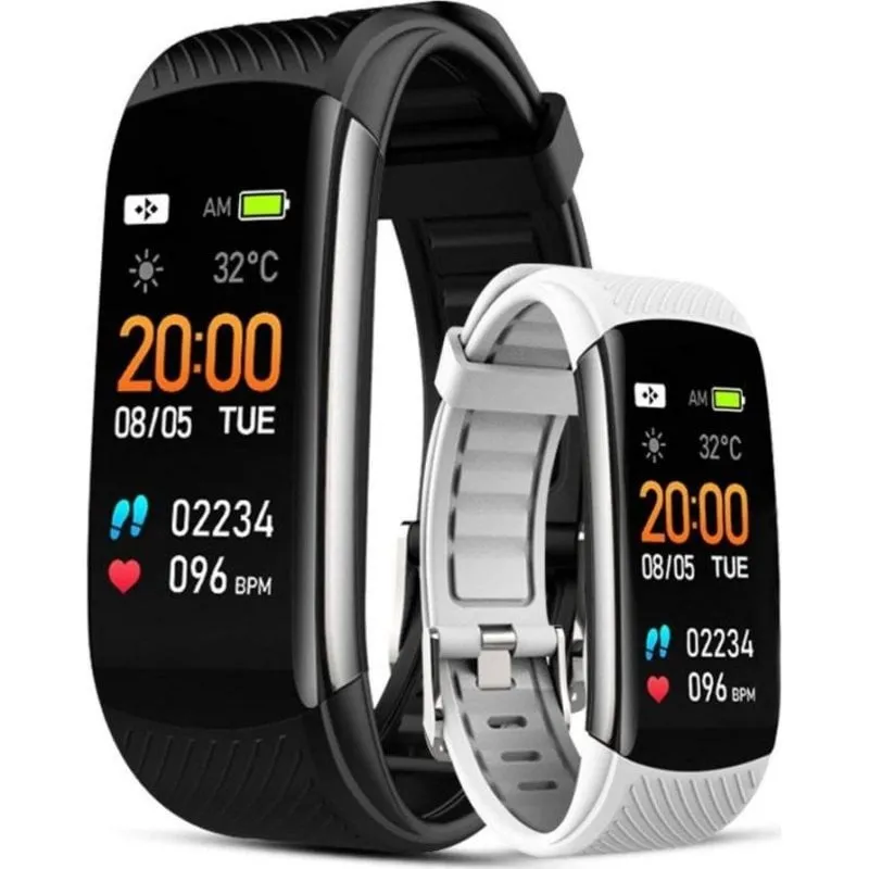 Bracciale attività Giewont GW200-2 Bluetooth IP67 Pulsossimetro Nero 5 giorni