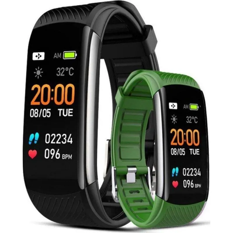 Bracciale attività Giewont GW200 Bluetooth IP67 Nero 5 giorni pulsometro ossimetro