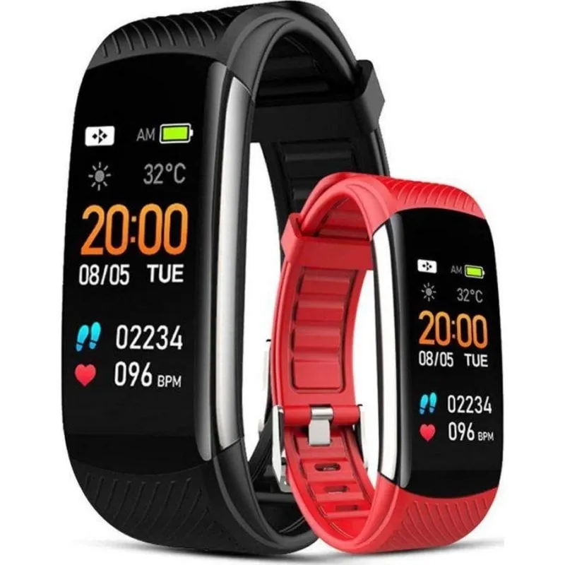 Bracciale attività Giewont GW200 Bluetooth Nero IP67 Ossimetro Pulsometro 5 giorni Notifiche