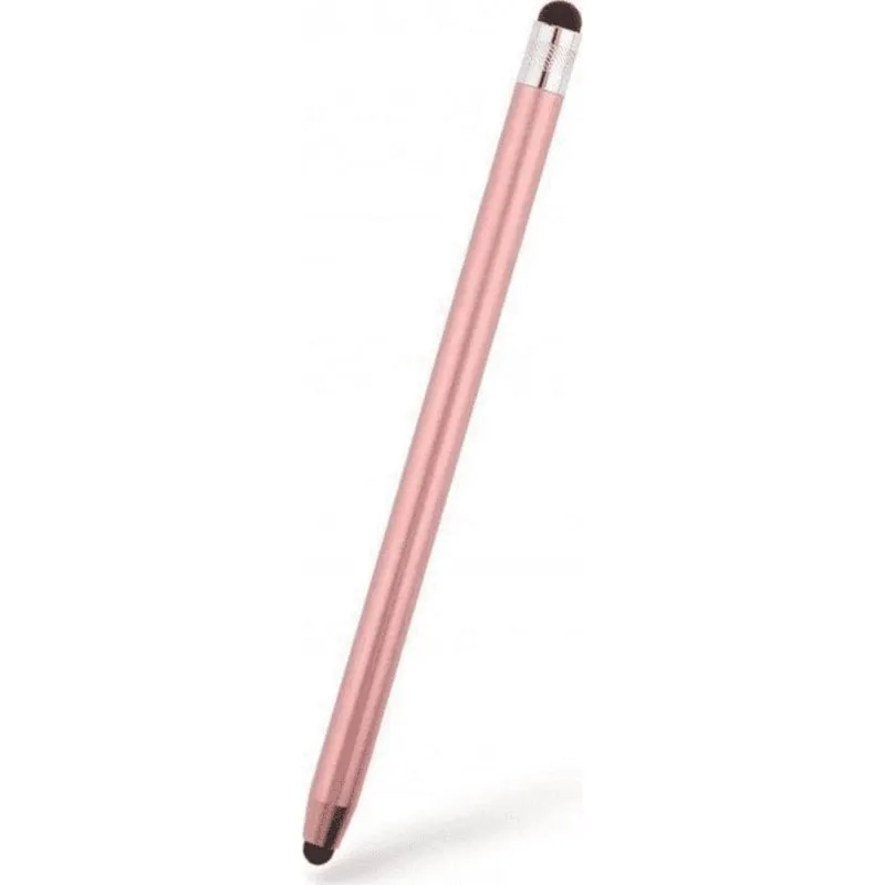 Stylus Tech-Protect Touch Rosa Alluminio Leggero Doppia Punta