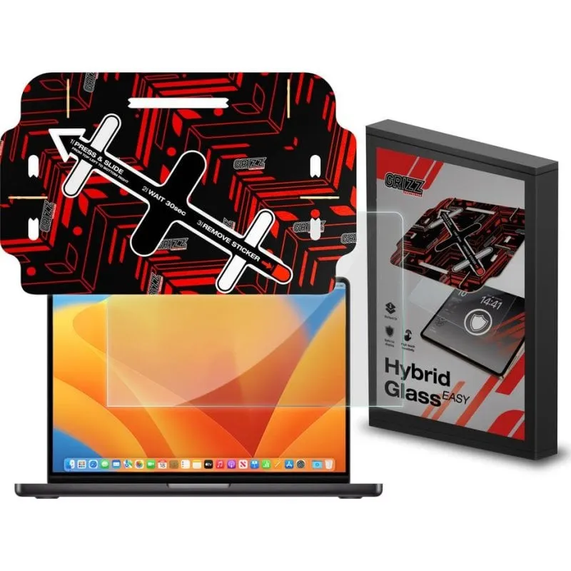 Protettivo Schermo GrizzGlass HybridGlass Easy per MacBook Pro 16