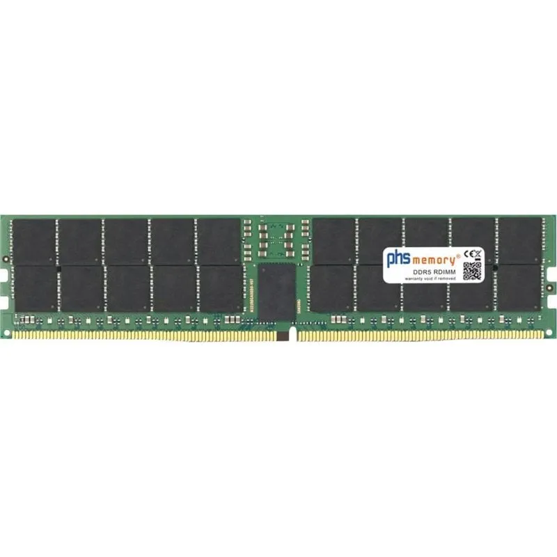Memoria RAM PHS-memory SP610908 32GB DDR5 4800MHz ECC Registered Nero