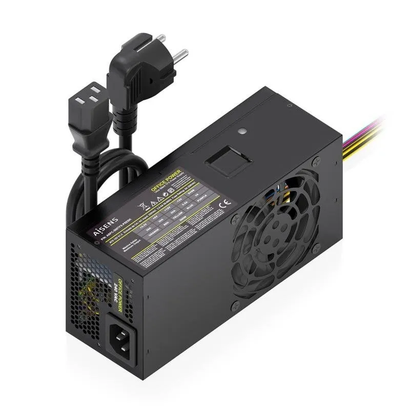 Fuente de Alimentación AISENS ASPC-500TFX-PSEBK 500W CE RoHS ventilatore silenzioso