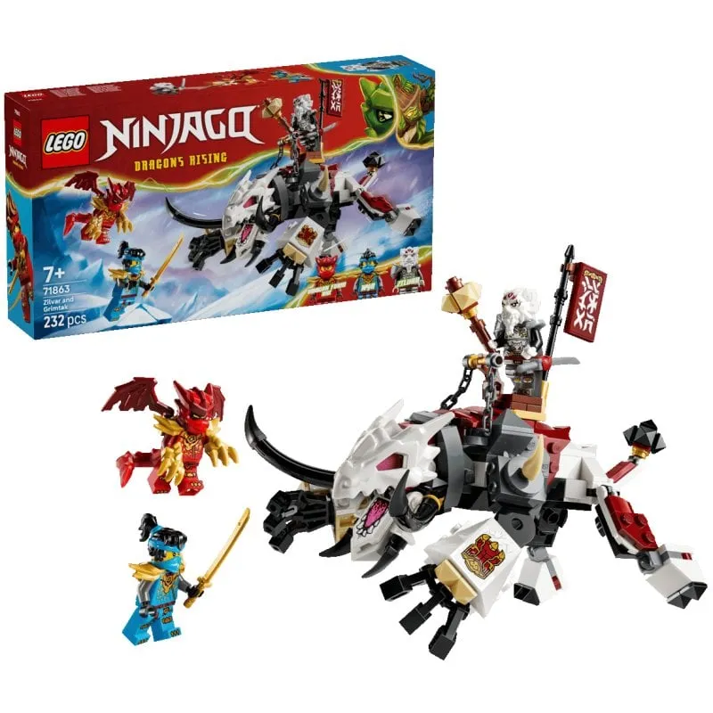 LEGO Ninjago Zilvar Y Grimtak Drago Bestia 71863 232 pezzi