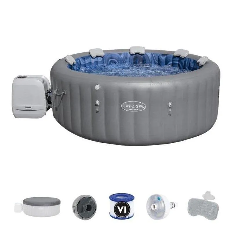 Spa Gonfiabile Bestway Lay-Z-Spa Santorini HydroJet Pro 10 Jet 180 AirJet 1190 L