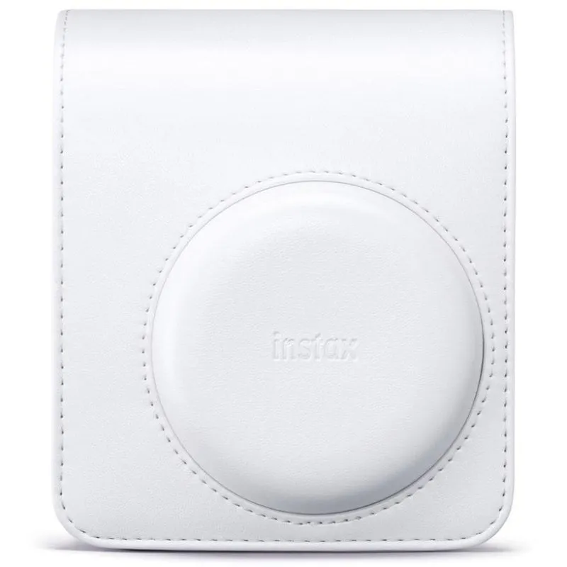 Custodia Fujifilm Instax Mini 13 in pelle sintetica grigia con tracolla regolabile