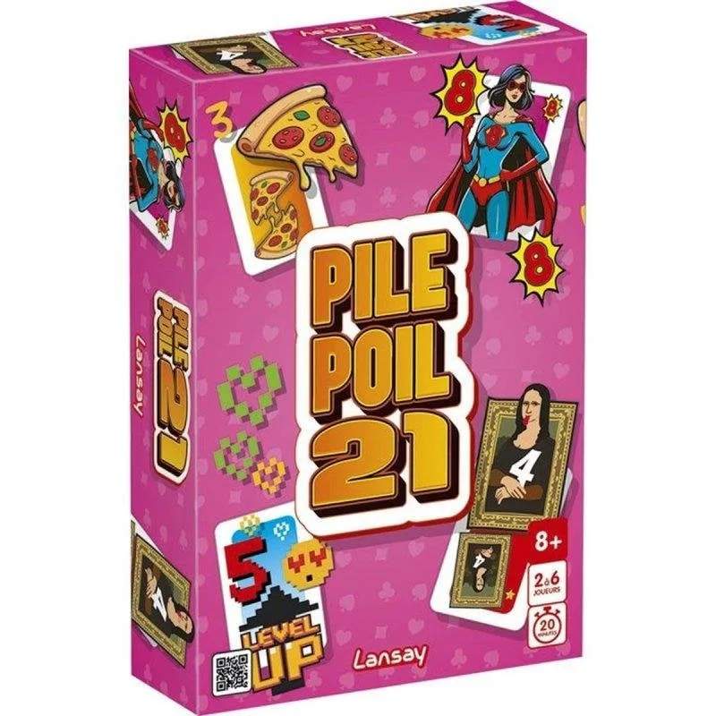 Gioco di carte Lansay Pile Poil 21 Familiare 2-4 Giocatori