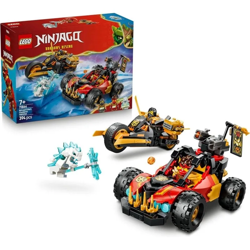 LEGO Ninjago 71864 Veicoli Combinabili Di Kai E Cole Trasformabili 394 pezzi