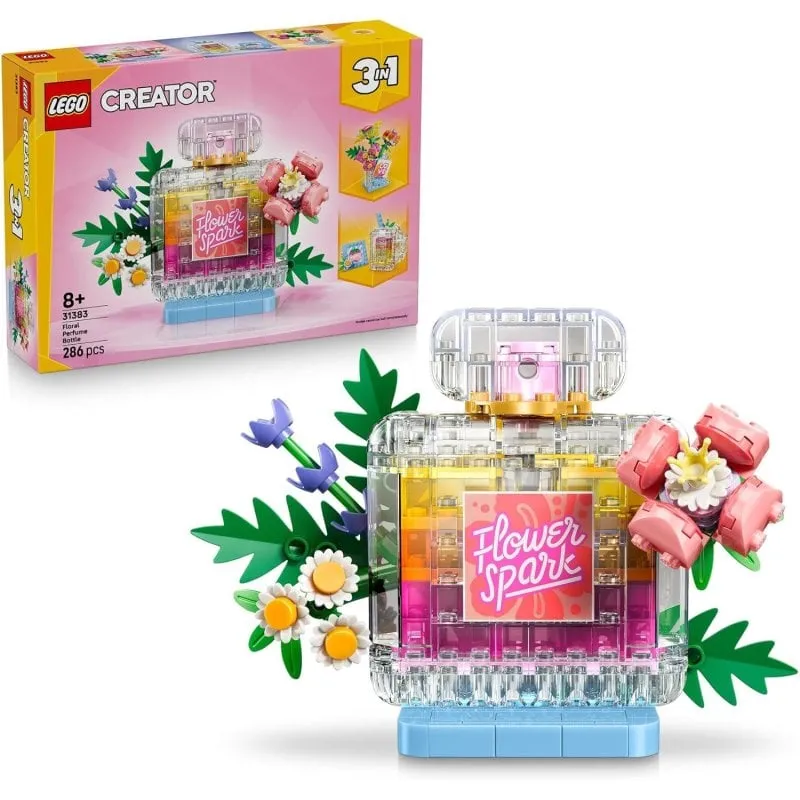 LEGO Creator 3 In 1 Bottiglia Di Profumo Floreale 31383 286 pezzi
