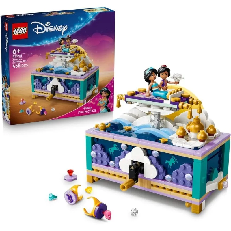 LEGO Disney Princess Cofre Dei Gioielli Di Jasmine Con Tappeto Magico In Movimento 43295 458 pezzi