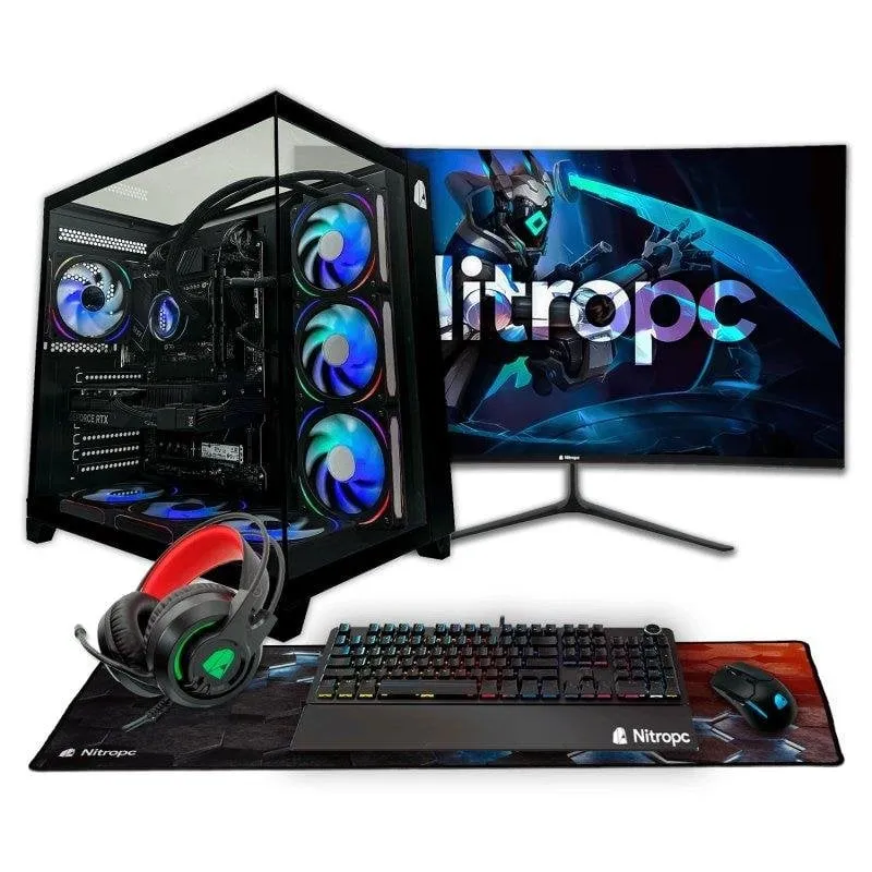 PC fisso Nitropc Pack Extremo Intel Core i7-12700K 32GB 1TB SSD RTX 5060 Ti Windows 11