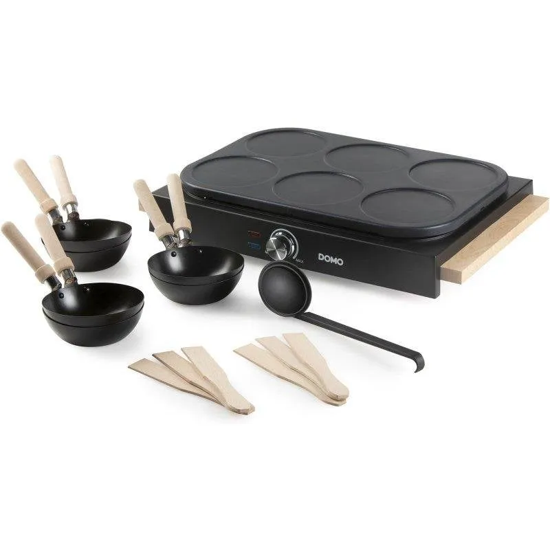 Domo Do8719w Set Wok Party 2 in 1 6 persone 1000W