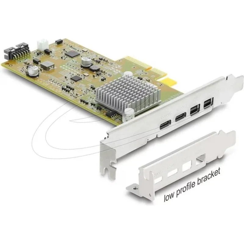 Scheda di Espansione PCI Express Delock USB-C Thunderbolt 3 Basso Profilo
