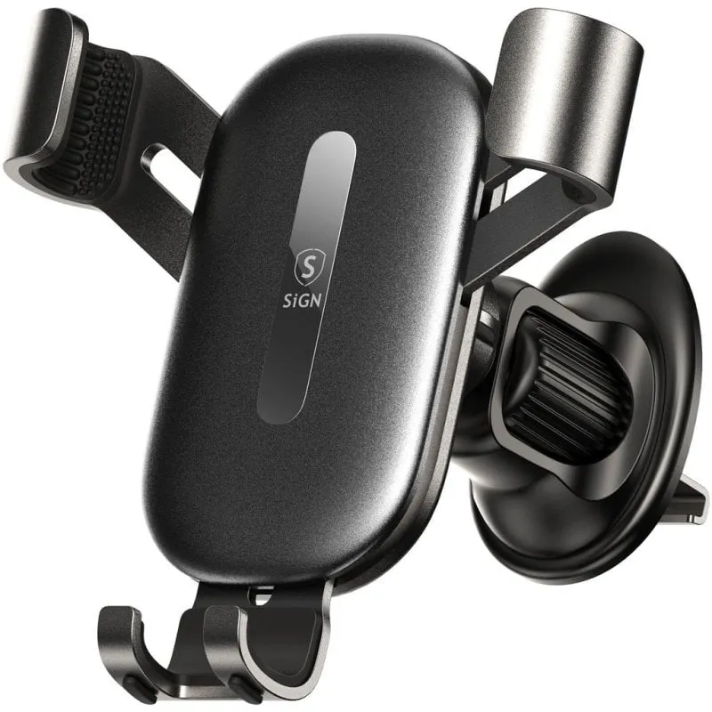 Supporto Smartphone Auto SiGN Universale Griglia Aerazione Compatto